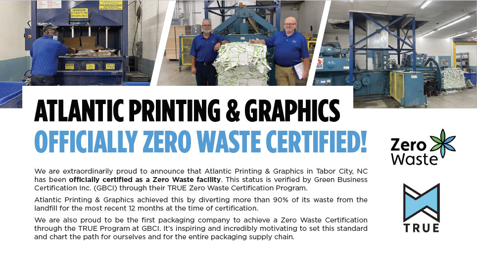 Atlantic Printing & Graphics Is Zero Waste Certified