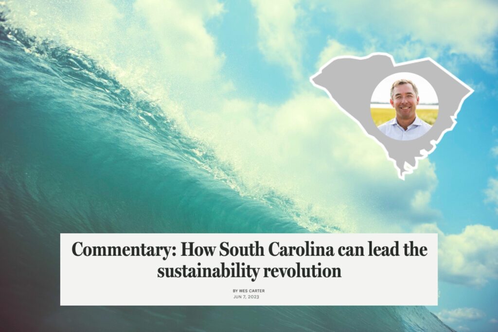 Wes Carter’s Sustainability Plan for South Carolina