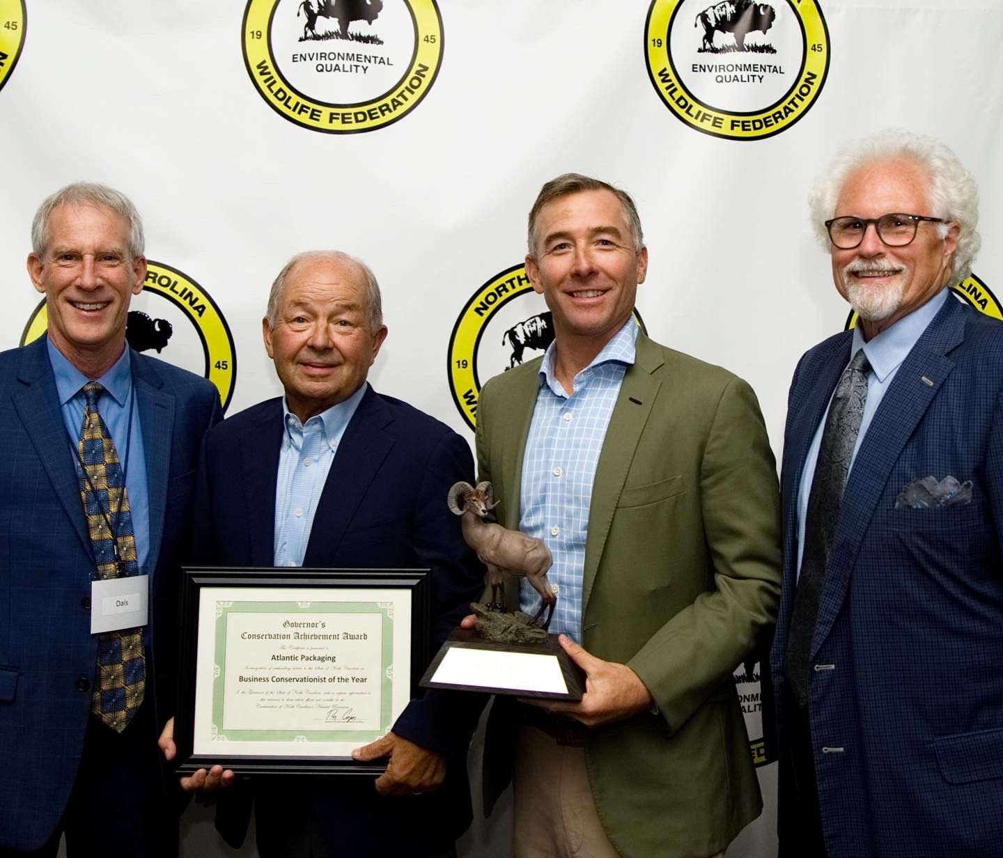 Wes and Rusty Carter NC Wildlife Award Ceremony